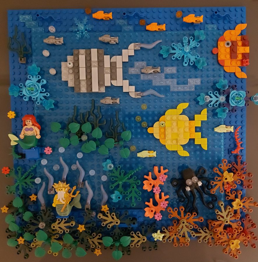 Unterwasserwelt aus Klemmbausteinen